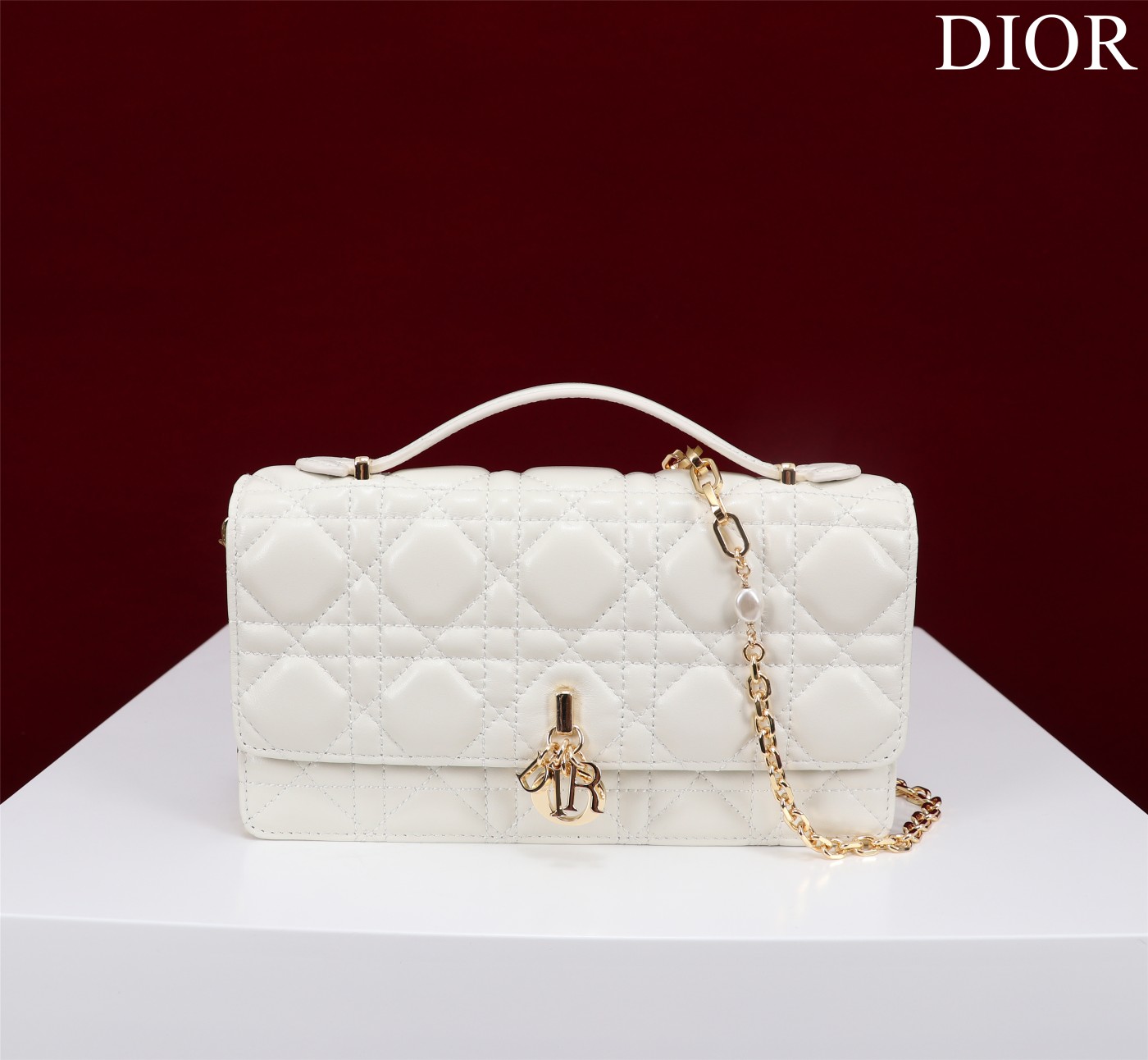 My Dior Mini Bag Latte Cannage Lambskin